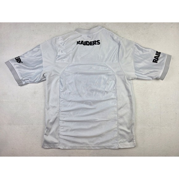 Las Vegas Raiders AFC West Football Jersey White Men's Size S Oakland **READ** - Picture 10 of 14